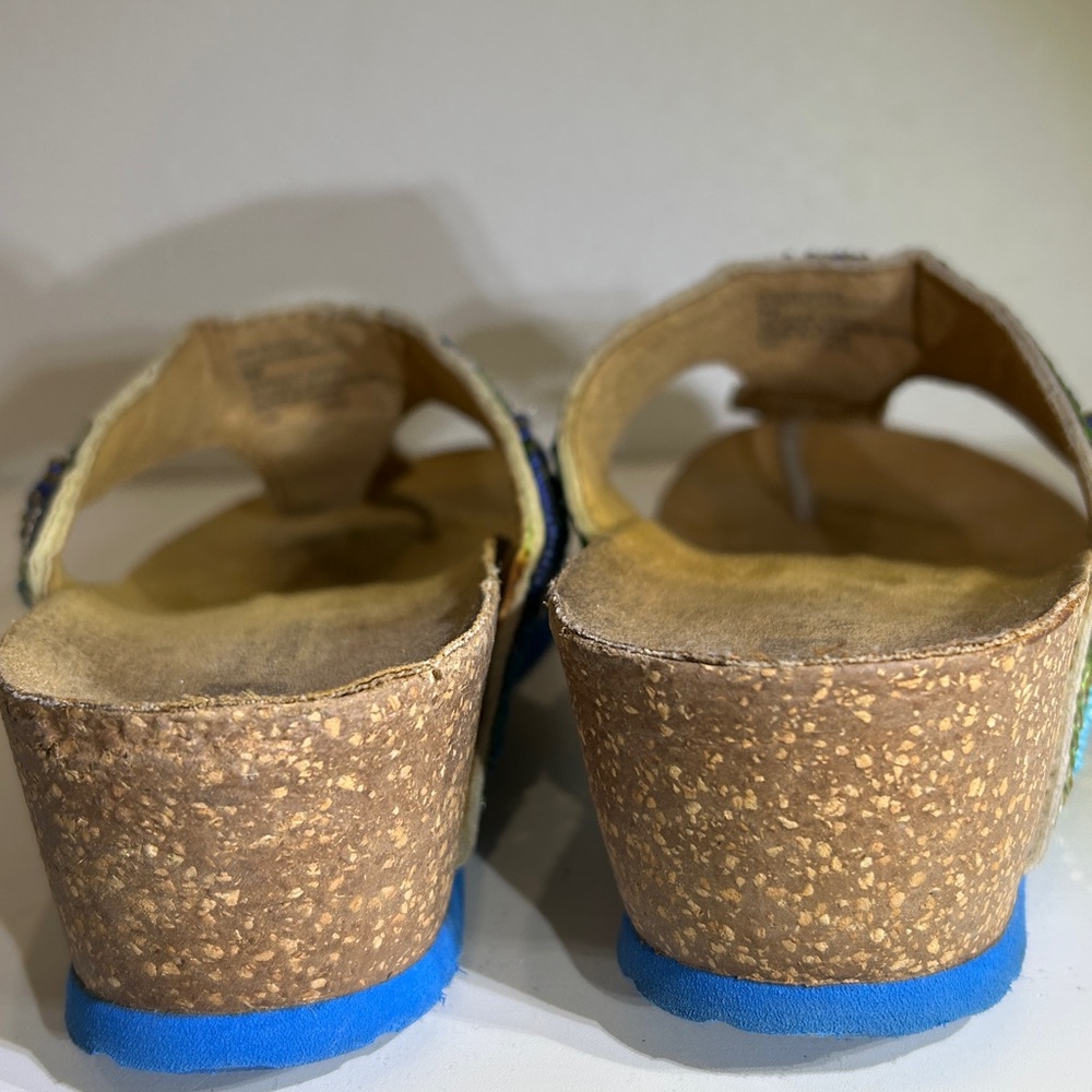 White Mountain Embellished Wedge Sandals |Size 9M - Picture 6 of 12